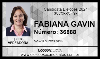 Candidato FABIANA GAVIN 2024 - SOCORRO - Eleições