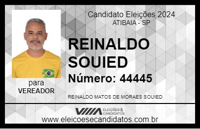 Candidato REINALDO SOUIED 2024 - ATIBAIA - Eleições