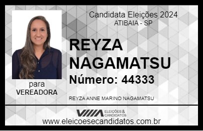 Candidato REYZA NAGAMATSU 2024 - ATIBAIA - Eleições