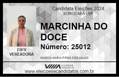 Candidato MARCINHA DO DOCE 2024 - SOROCABA - Eleições