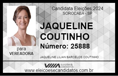 Candidato JAQUELINE COUTINHO 2024 - SOROCABA - Eleições