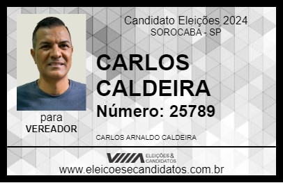 Candidato CARLOS CALDEIRA 2024 - SOROCABA - Eleições