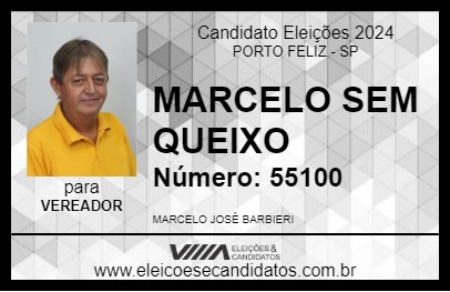 Candidato MARCELO SEM QUEIXO 2024 - PORTO FELIZ - Eleições