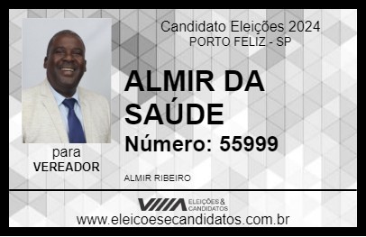 Candidato ALMIR DA SAÚDE 2024 - PORTO FELIZ - Eleições