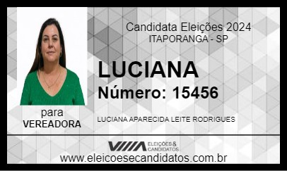 Candidato LUCIANA 2024 - ITAPORANGA - Eleições