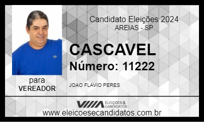 Candidato CASCAVEL  2024 - AREIAS - Eleições