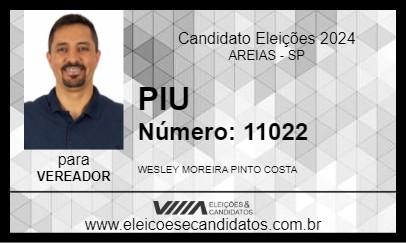 Candidato PIU 2024 - AREIAS - Eleições