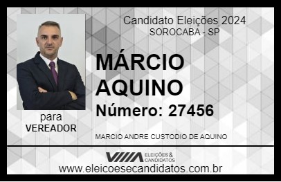 Candidato MÁRCIO AQUINO 2024 - SOROCABA - Eleições