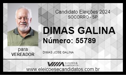 Candidato DIMAS GALINA 2024 - SOCORRO - Eleições