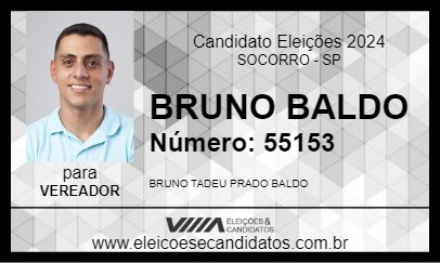 Candidato BRUNO BALDO 2024 - SOCORRO - Eleições