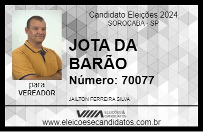 Candidato JOTA DA BARÃO 2024 - SOROCABA - Eleições