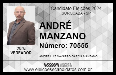 Candidato ANDRÉ MANZANO 2024 - SOROCABA - Eleições