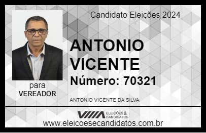 Candidato ANTONIO VICENTE 2024 - SOROCABA - Eleições