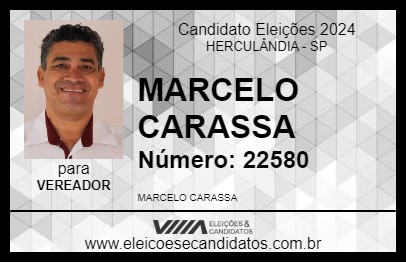 Candidato MARCELO CARASSA 2024 - HERCULÂNDIA - Eleições