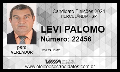 Candidato LEVI PALOMO 2024 - HERCULÂNDIA - Eleições