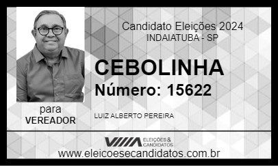 Candidato CEBOLINHA 2024 - INDAIATUBA - Eleições