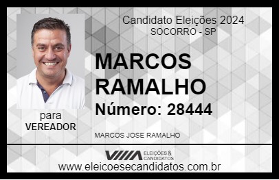 Candidato MARCOS RAMALHO 2024 - SOCORRO - Eleições