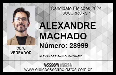 Candidato ALEXANDRE MACHADO 2024 - SOCORRO - Eleições