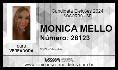 Candidato MONICA MELLO 2024 - SOCORRO - Eleições