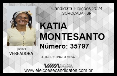 Candidato KATIA MONTESANTO 2024 - SOROCABA - Eleições