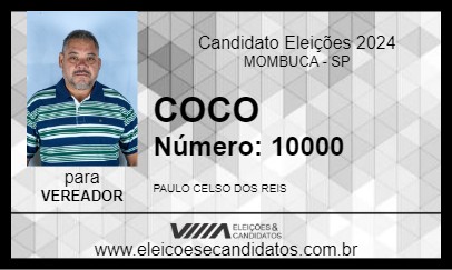 Candidato COCO 2024 - MOMBUCA - Eleições