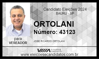 Candidato ORTOLANI 2024 - BAURU - Eleições