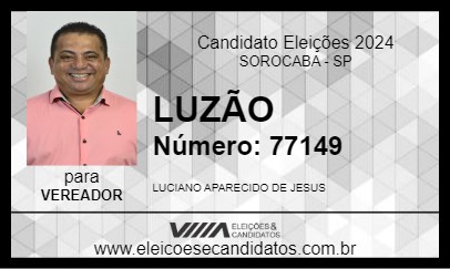 Candidato LUZÃO 2024 - SOROCABA - Eleições