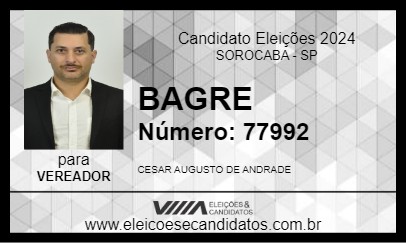 Candidato BAGRE 2024 - SOROCABA - Eleições