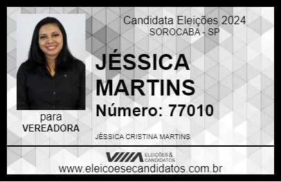 Candidato JÉSSICA MARTINS 2024 - SOROCABA - Eleições