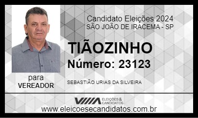 Candidato TIÃOZINHO 2024 - SÃO JOÃO DE IRACEMA - Eleições