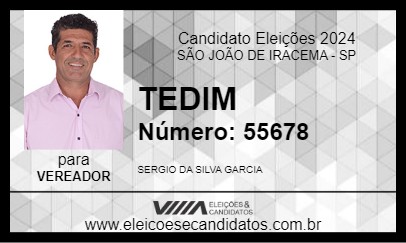 Candidato TEDIM 2024 - SÃO JOÃO DE IRACEMA - Eleições