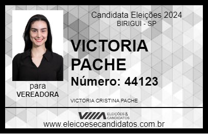 Candidato VICTORIA PACHE 2024 - BIRIGUI - Eleições