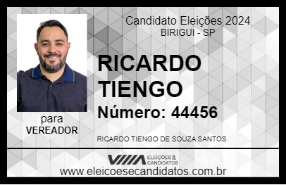 Candidato RICARDO TIENGO 2024 - BIRIGUI - Eleições