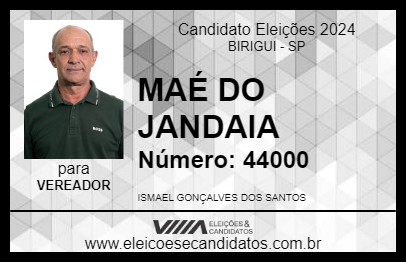 Candidato MAÉ DO JANDAIA 2024 - BIRIGUI - Eleições