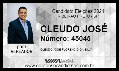 Candidato CLEUDO JOSÉ 2024 - RIBEIRÃO PRETO - Eleições