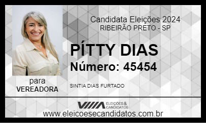 Candidato PÍTTY DIAS 2024 - RIBEIRÃO PRETO - Eleições