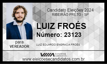 Candidato LUIZ FROÉS 2024 - RIBEIRÃO PRETO - Eleições