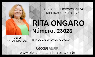 Candidato RITA ONGARO 2024 - RIBEIRÃO PRETO - Eleições