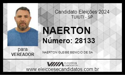 Candidato NAERTON 2024 - TUIUTI - Eleições