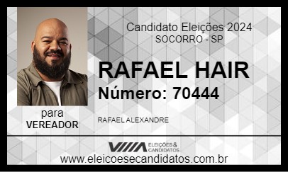 Candidato RAFAEL HAIR 2024 - SOCORRO - Eleições