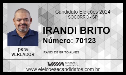 Candidato IRANDI BRITO 2024 - SOCORRO - Eleições