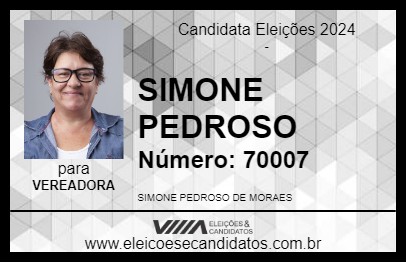 Candidato SIMONE PEDROSO 2024 - SOCORRO - Eleições