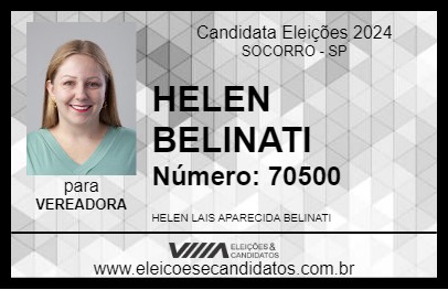 Candidato HELEN BELINATI 2024 - SOCORRO - Eleições