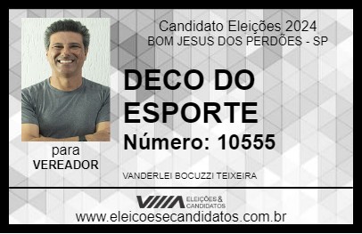 Candidato DECO 2024 - BOM JESUS DOS PERDÕES - Eleições