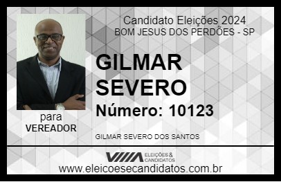 Candidato GILMAR SEVERO 2024 - BOM JESUS DOS PERDÕES - Eleições