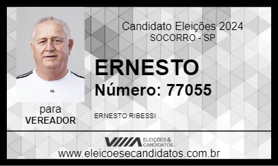 Candidato ERNESTO 2024 - SOCORRO - Eleições