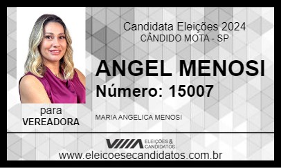 Candidato ANGEL MENOSI 2024 - CÂNDIDO MOTA - Eleições