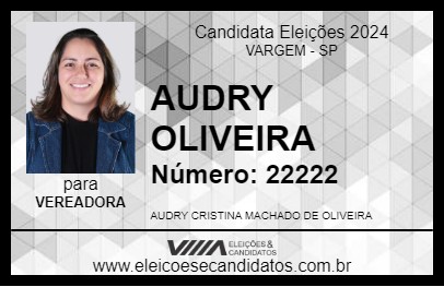 Candidato AUDRY OLIVEIRA 2024 - VARGEM - Eleições