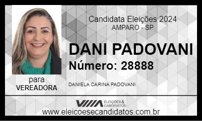 Candidato DANI PADOVANI 2024 - AMPARO - Eleições