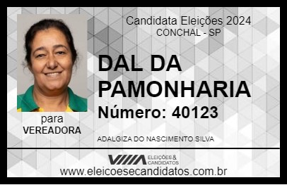 Candidato DAL DA PAMONHARIA 2024 - CONCHAL - Eleições